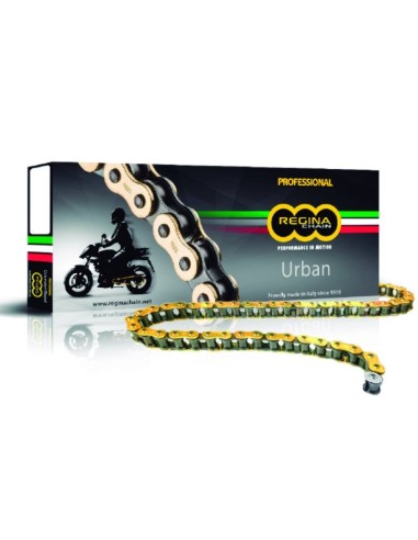 Cadena Regina 420  urbana 144 pasos 124OROY1004 | Motoauto