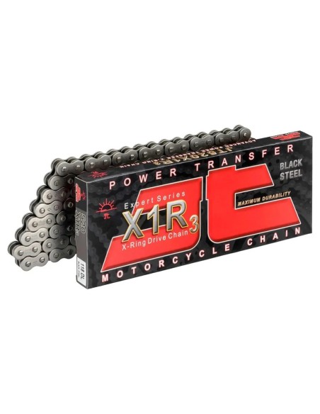 cadena de moto jt 520x1r x ring con 118 eslabones 520x1r3118dljts