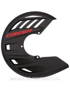 Protector Disco Circuit Carbon-Rojo