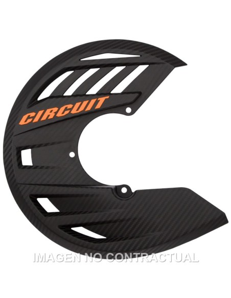 Protector Disco Circuit Carbon-Naranja