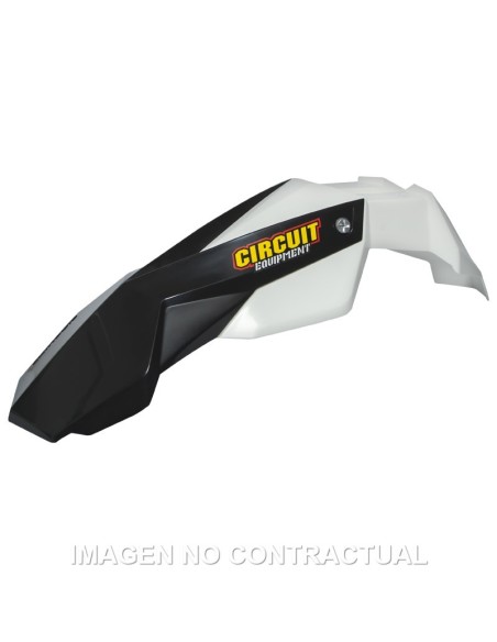 Guardabarros Delantero Circuit Stealth Blanco/Negro
