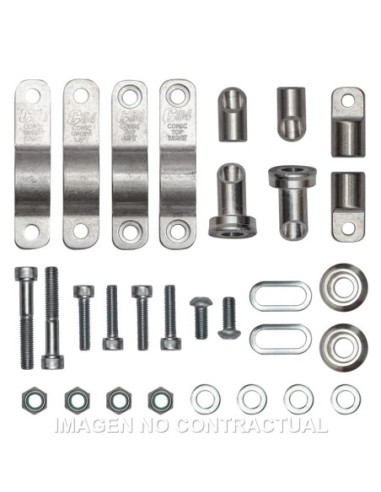 Kit montaje paramanos Circuit P4 para manillares de aluminio de D 22 mm