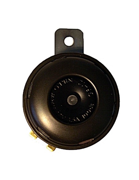 Claxon japonés Nikko negro  12V - CC 3,0A - 100dB/415Hz - Ø 65 mm.