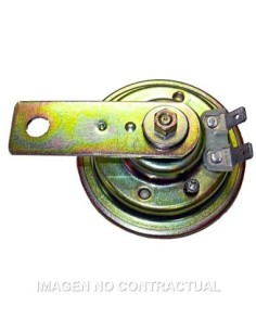 Claxon Batería Zincado blanco 6V-3A/105-118 db - Ø 70 mm