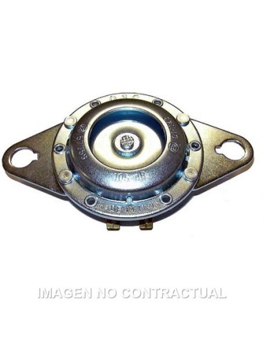 Claxon zincado blanco 12V - Ø 75 mm