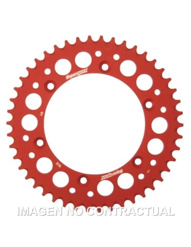 Corona Supersprox Aluminio Roja 46 D