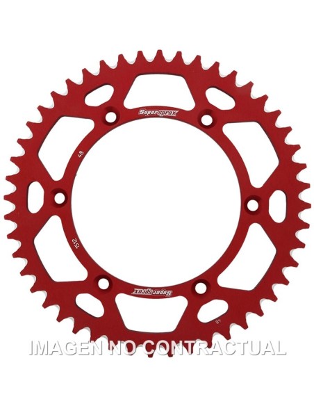 Corona Supersprox Aluminio Roja 48 D