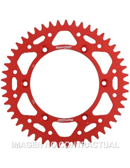 Corona Supersprox Aluminio Roja 49 D