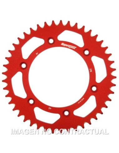 Corona Supersprox Aluminio Roja 45 D