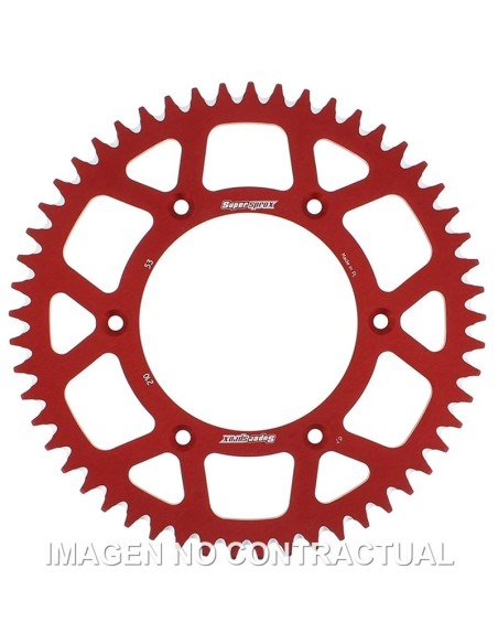 Corona Supersprox Aluminio Roja 53 D