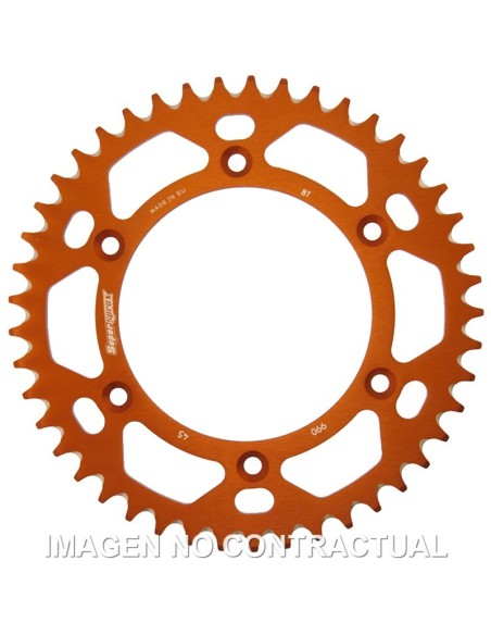 Corona Supersprox Aluminio Naranja 45 D