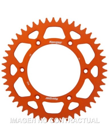 Corona Supersprox Aluminio Naranja 48 D