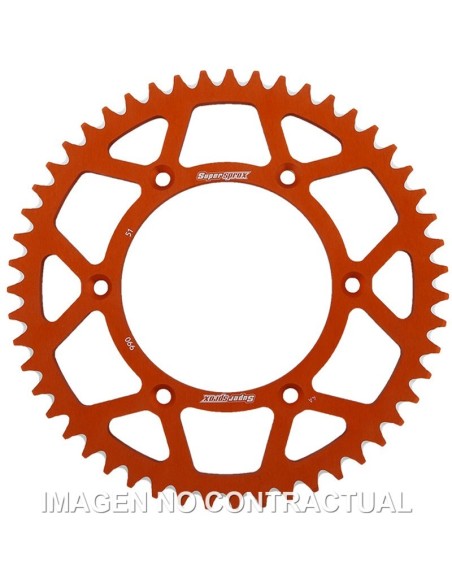 Corona Supersprox Aluminio Naranja 51 D