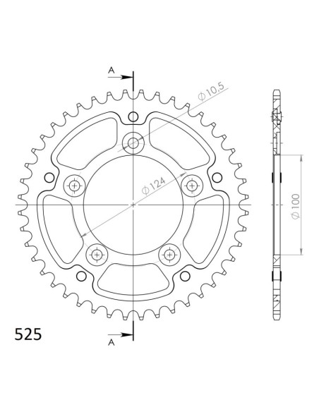 CORONA SUPERSPROX STEALTH DUCATI 525 x 43