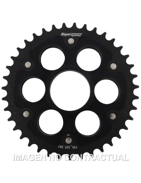 Corona Supersprox Stealth Negra Ducati 525 x 39