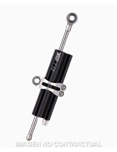 Amortiguador de dirección YSS Top Line Negro 78 mm Clamp A