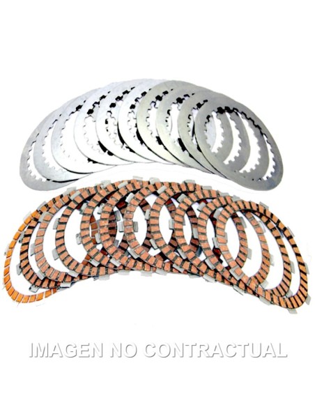 KIT DISCOS + SEPARADORES COMPLETO FCC SUZUKI DR-Z 400 E