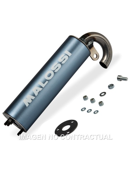 Silencioso aluminio Malossi escape Flip Homologado