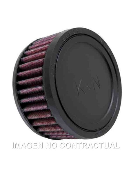 Filtro de aire K&N Universal de goma 1-11/16'FLG, 4'OD, 2'H