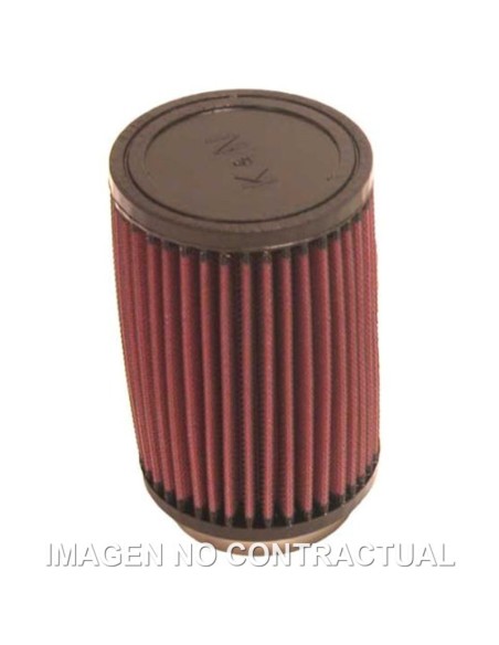 Filtro Potencia K&N Cilíndrico Tapa Goma D. 73 mm