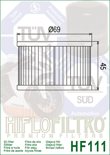 FILTRO ACEITE HIFLO HF111 (50)