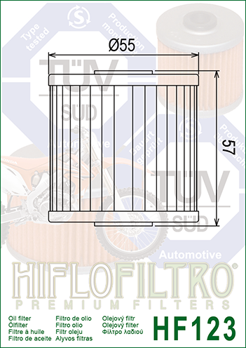 FILTRO ACEITE HIFLO HF123 (50)