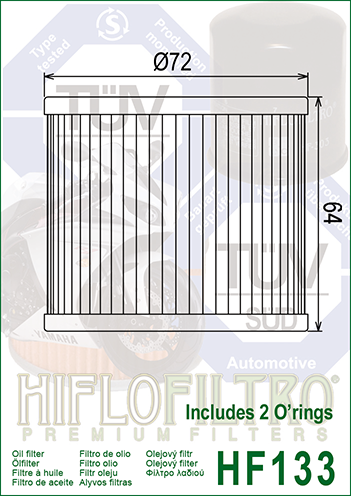 FILTRO ACEITE HIFLO HF133 (50)