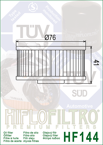 FILTRO ACEITE HIFLO HF144 (50)