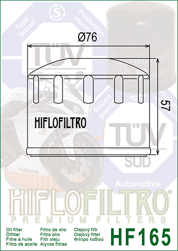 FILTRO ACEITE HIFLO HF165 (50)