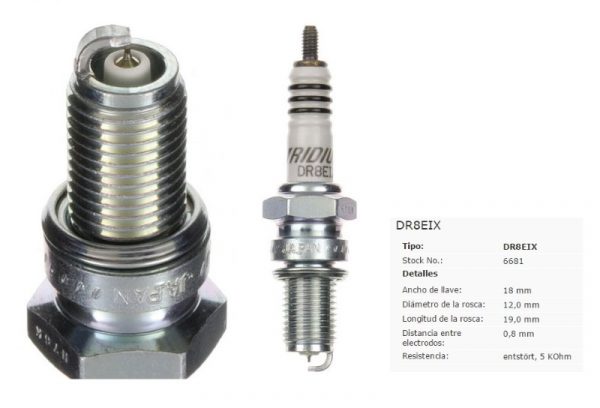 BUJIA NGK DR8EIX 6681 IRIDIUM (4)