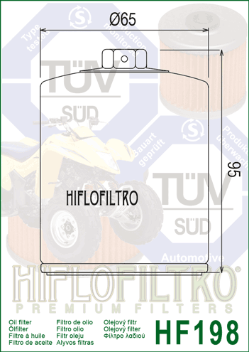 FILTRO ACEITE HIFLO HF198 (50)
