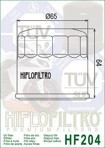 FILTRO ACEITE HIFLO HF204 (50)